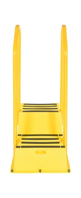 Vestil SPN-2-YL-HR step poly nestable shown from an alternate angle