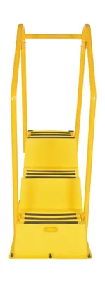 Vestil SPN-3-YL-HR-BR-PO step poly nestable shown from an alternate angle
