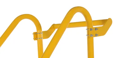 Vestil SPN-3-YL-HR-BR-PO step poly nestable shown from an alternate angle