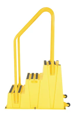 Vestil SPN-3-YL-HR-PO step poly nestable shown from an alternate angle