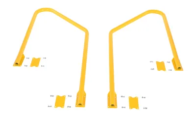 Vestil SPN-3-YL-HR-RF step poly nestable shown from an alternate angle