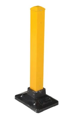 Vestil SPR-POST-Y semi-permanent barrier shown from an alternate angle
