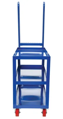 Vestil SPS-HD-2252-5PU hi-duty & hi-frame stockpicker truck shown from an alternate angle
