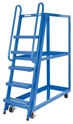 Vestil SPS-HF-2252 hi-duty & hi-frame stockpicker truck shown from an alternate angle