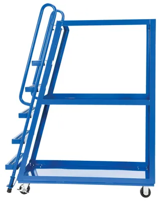 Vestil SPS-HF-2252 hi-duty & hi-frame stockpicker truck shown from an alternate angle