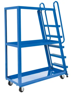 Vestil SPS-HF-2252 hi-duty & hi-frame stockpicker truck shown from an alternate angle