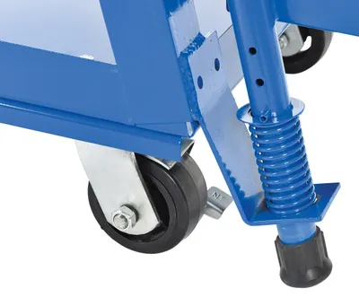 Vestil SPS-HF-2252 hi-duty & hi-frame stockpicker truck shown from an alternate angle
