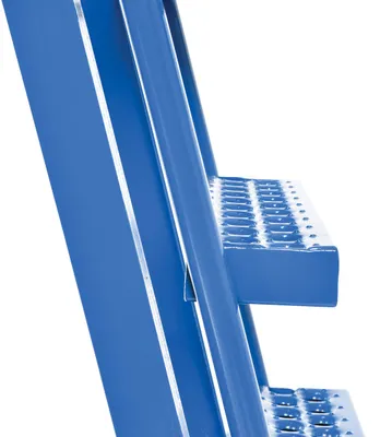 Vestil SPS-HF-2252 hi-duty & hi-frame stockpicker truck shown from an alternate angle