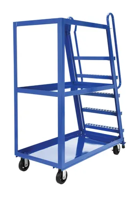 Vestil SPS-HF-2852-6MR hi-duty & hi-frame stockpicker truck shown from an alternate angle