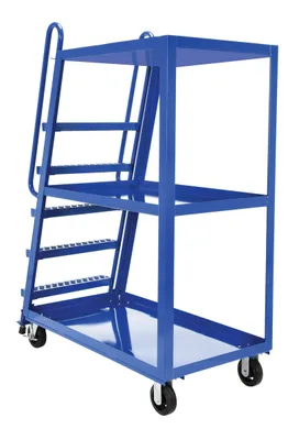 Vestil SPS-HF-2852-6MR hi-duty & hi-frame stockpicker truck shown from an alternate angle