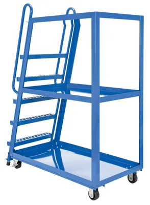 Vestil SPS-HF-2852 hi-duty & hi-frame stockpicker truck shown from an alternate angle