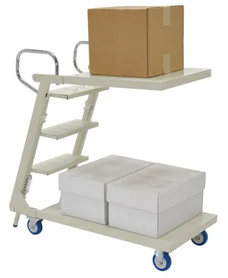 Vestil SPS2-2041-C steel cantilever stockpicker truck shown from an alternate angle