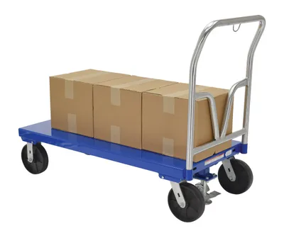 Vestil SPT-2448 steel platform truck shown from an alternate angle
