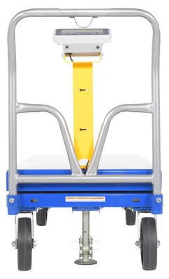 Vestil SPT-2448-SCL steel platform truck shown from an alternate angle