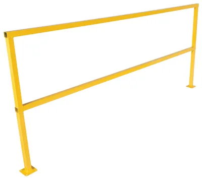 Vestil Steel Square Safety Handrail 98-1/2 In. x 4 In. x 42 In. Yellow
