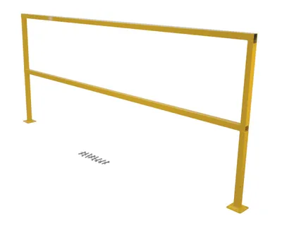 Vestil SQ-96-HWR square safety handrail shown from an alternate angle