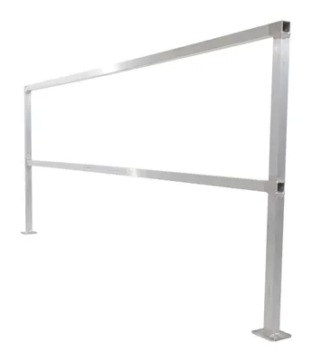 Vestil SQ-A-96 square safety handrail shown from an alternate angle