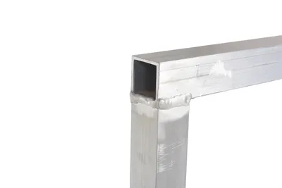 Vestil SQ-A-96 square safety handrail shown from an alternate angle