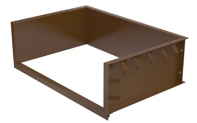 Vestil Steel Shell For Pour In Place Installation 6 Ft. x 5 Ft. Brown