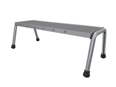 Vestil SSA-1W aluminum step stand shown from an alternate angle