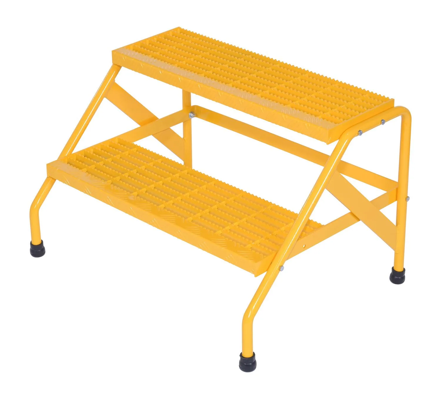 Vestil SSA-2W-KD-Y aluminum step stand