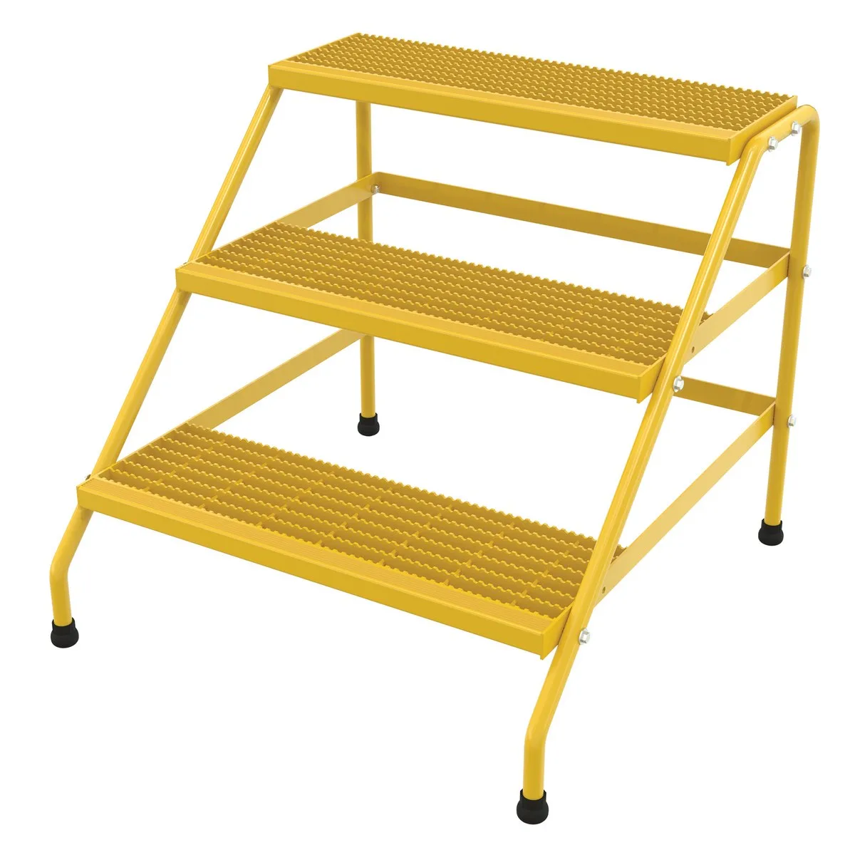 Vestil SSA-3W-KD-Y aluminum step stand