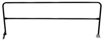 Vestil Steel Dock Safety Swing Gate 10 Ft. Length Black