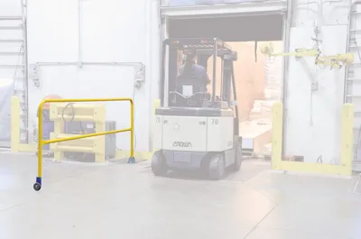 Vestil SSG-11 economical safety swing gate shown from an alternate angle