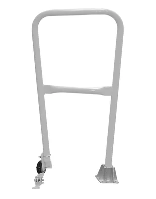 Vestil Steel Dock Safety Swing Gate 2 Ft. Length Silver