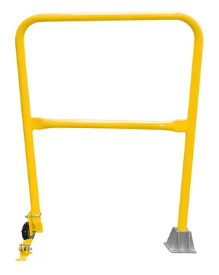 Vestil Steel Dock Safety Swing Gate 3 Ft. Length Yellow