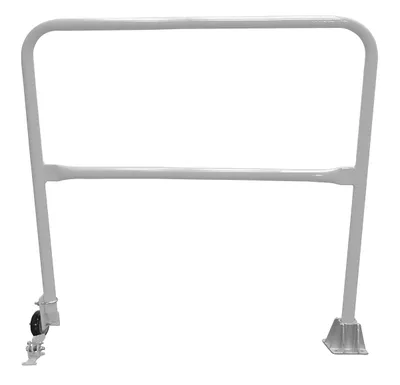 Vestil Steel Dock Safety Swing Gate 4 Ft. Length Silver