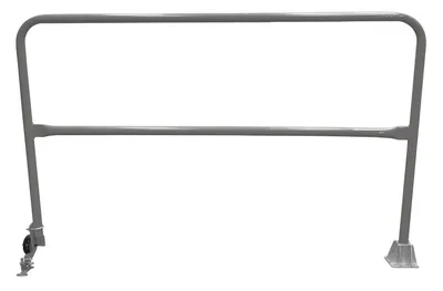 Vestil Steel Dock Safety Swing Gate 6 Ft. Length Gray Semi Gloss