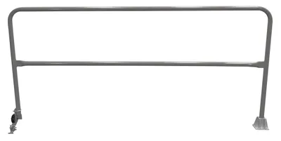 Vestil Steel Dock Safety Swing Gate 8 Ft. Length Gray Semi Gloss