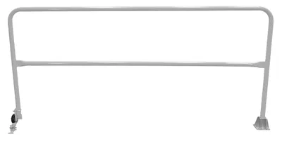 Vestil Steel Dock Safety Swing Gate 8 Ft. Length Silver