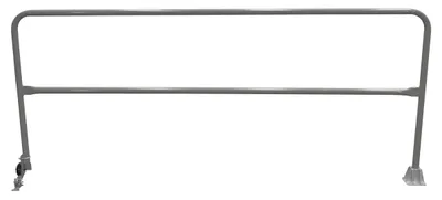 Vestil Steel Dock Safety Swing Gate 9 Ft. Length Gray Semi Gloss