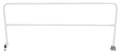 Vestil Steel Dock Safety Swing Gate 9 Ft. Length White