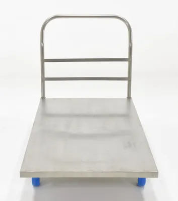 Vestil SSPT-3060 stainless steel platform truck shown from an alternate angle