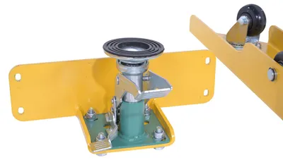 Vestil SST-45-CK-GFN spring scissor table shown from an alternate angle