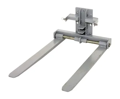 Vestil Steel Counter Balanced Power Lift Adjustable Forks 42" Fork Length Attachment 600 Lb. Capacity Gray