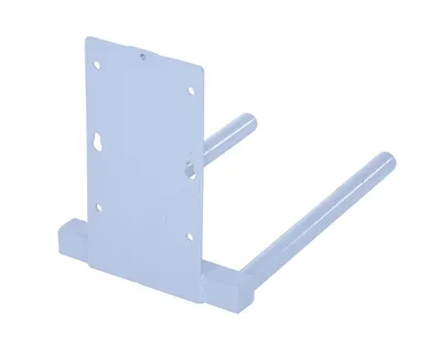 Vestil STA-ATT-DSPIN-20 counter balanced narrow stacker w multi-use attachment shown from an alternate angle