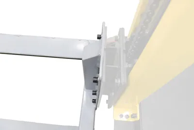 Vestil STA-ATT-FRF-24 counter balanced narrow stacker w multi-use attachment shown from an alternate angle