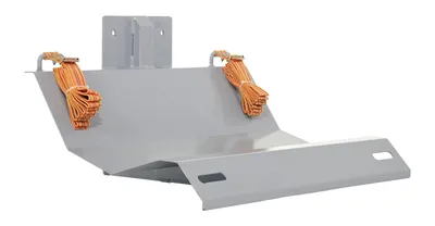 Vestil STA-ATT-RLFT-30 counter balanced narrow stacker w multi-use attachment shown from an alternate angle