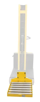 Vestil STA-ATT-RP counter balanced narrow stacker w multi-use attachment shown from an alternate angle