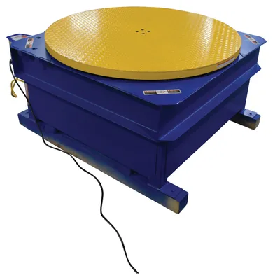 Vestil Steel Chain Driven AC Powered Carousel 4,000 Lb. Capacity Blue / Yellow