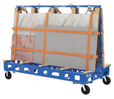 Vestil STR-M-9764-4-CK1 slab transport rack shown from an alternate angle
