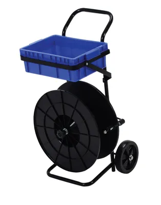 Vestil STRAP-PS-P strapping cart shown from an alternate angle