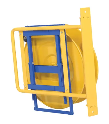 Vestil STRAP-WALL wall-mounted strapping dispenser shown from an alternate angle