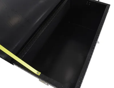 Vestil STTB-2448-C steel tread plate portable tool boxe shown from an alternate angle