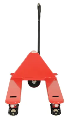 Vestil SW-PJ side winder pallet truck shown from an alternate angle