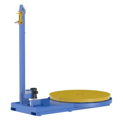 Vestil SWA-60 medium duty powered stretch wrap machine shown from an alternate angle